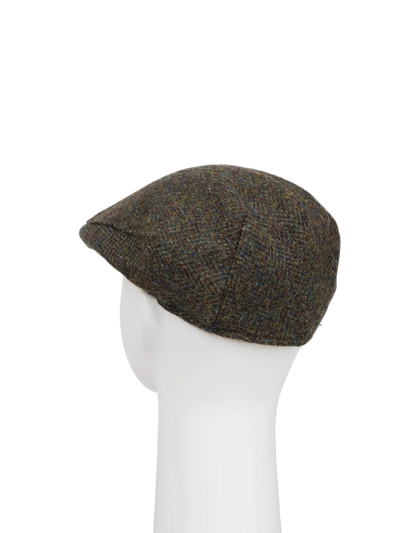 Harris Tweed Flat Cap - HB160 Forest Green (HW)