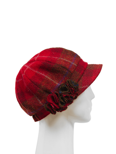 Harris Tweed Ladies Flower Hat - A001 (HW)