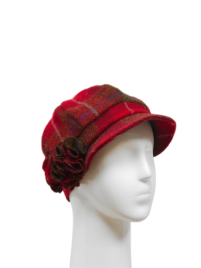 Harris Tweed Ladies Flower Hat - A001 (HW)