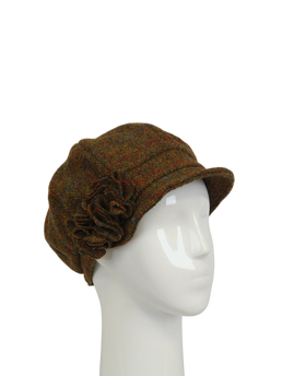 Harris Tweed Ladies Flower Hat - A0116 (HW)