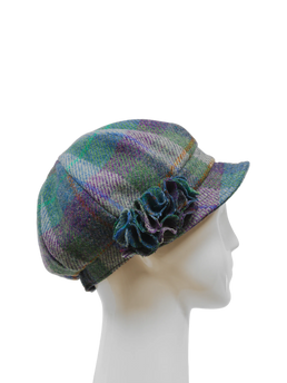 Harris Tweed Ladies Flower Hat - A0173 (HW)