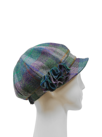 Harris Tweed Ladies Flower Hat - A0173 (HW)