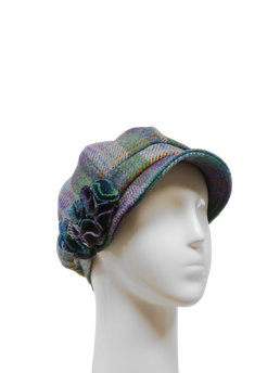 Harris Tweed Ladies Flower Hat - A0173 (HW)