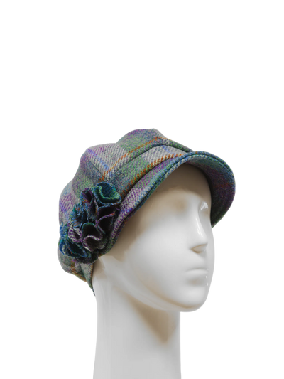 Harris Tweed Ladies Flower Hat - A0173 (HW)
