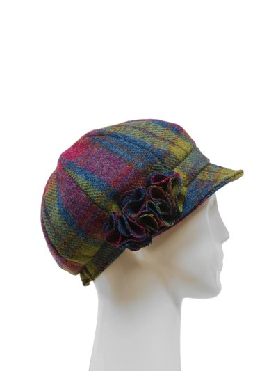 Harris Tweed Ladies Flower Hat - A0195 (HW)