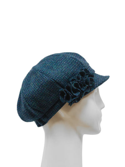 Harris Tweed Ladies Flower Hat - A0197 (HW)