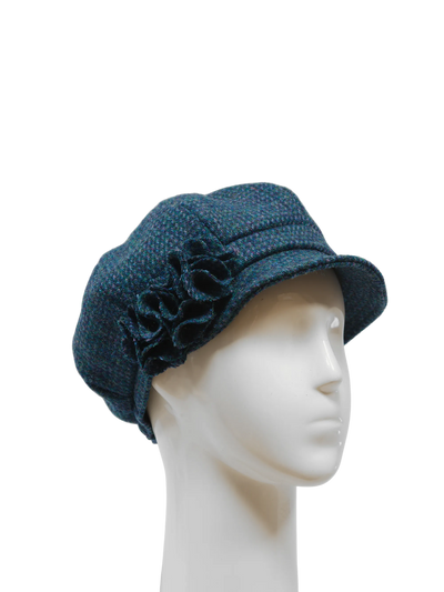 Harris Tweed Ladies Flower Hat - A0197 (HW)