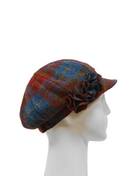 Harris Tweed Ladies Flower Hat - A0211 (HW)