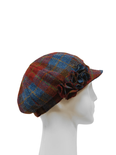 Harris Tweed Ladies Flower Hat - A0211 (HW)