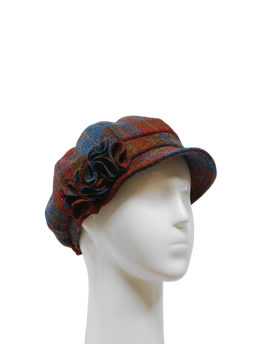 Harris Tweed Ladies Flower Hat - A0211 (HW)