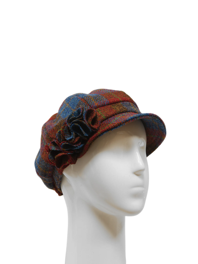 Harris Tweed Ladies Flower Hat - A0211 (HW)