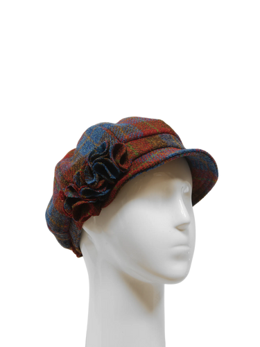 Harris Tweed Ladies Flower Hat - A0211 (HW)