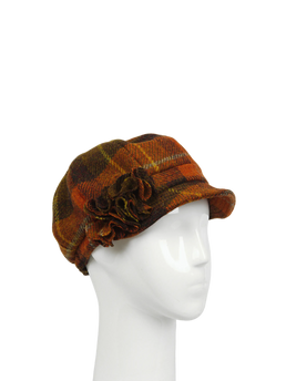 Harris Tweed Ladies Flower Hat - A0258 (HW)
