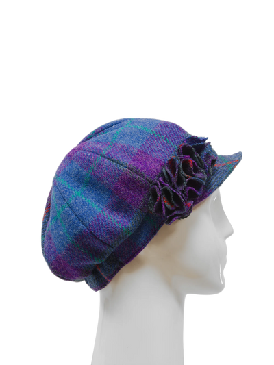 Harris Tweed Ladies Flower Hat - A089 (HW)