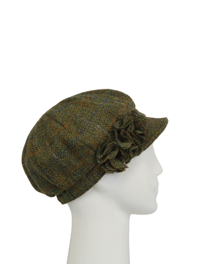 Harris Tweed Ladies Flower Hat - HB103 (HW)