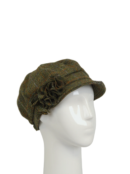 Harris Tweed Ladies Flower Hat - HB103 (HW)