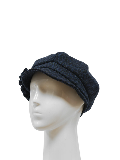 Harris Tweed Ladies Flower Hat - HB104 (HW)