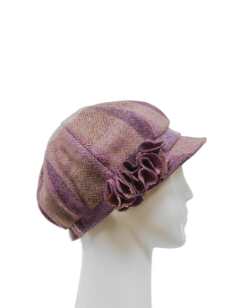 Harris Tweed Ladies Flower Hat - HB145 (HW)