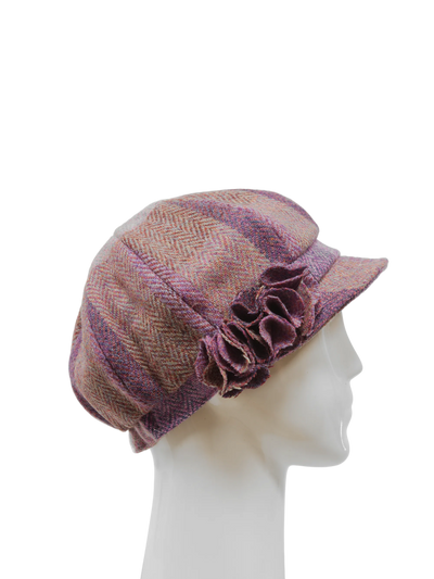 Harris Tweed Ladies Flower Hat - HB145 (HW)