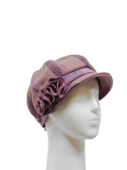 Harris Tweed Ladies Flower Hat - HB145 (HW)