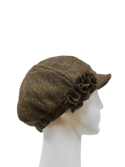 Harris Tweed Ladies Flower Hat - HB40 (HW)