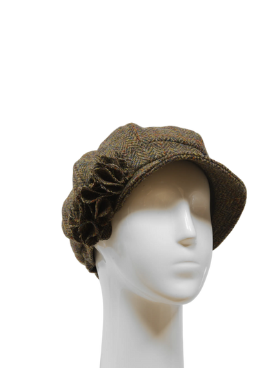 Harris Tweed Ladies Flower Hat - HB40 (HW)