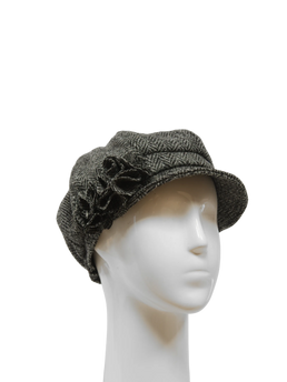 Harris Tweed Ladies Flower Hat - HB64 (HW)
