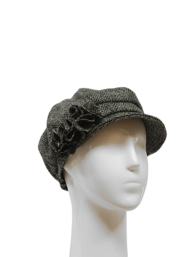 Harris Tweed Ladies Flower Hat - HB64 (HW)