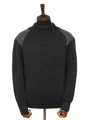 Gamekeeper Chunky Crew Neck Jumper Charcoal (Grey Check)