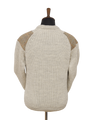 Gamekeeper Chunky Crew Neck Jumper Light Grey