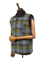 Harris Tweed Gilet Denim Sage