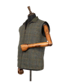 Harris Tweed Gilet - Green Herringbone With Overcheck