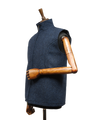 Harris Tweed Gilet Navy Herringbone