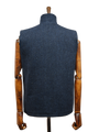 Harris Tweed Gilet Navy Herringbone