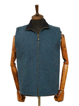 Harris Tweed Gilet Teal