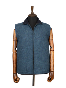 Harris Tweed Gilet - Teal