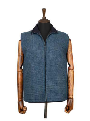 Harris Tweed Gilet - Teal