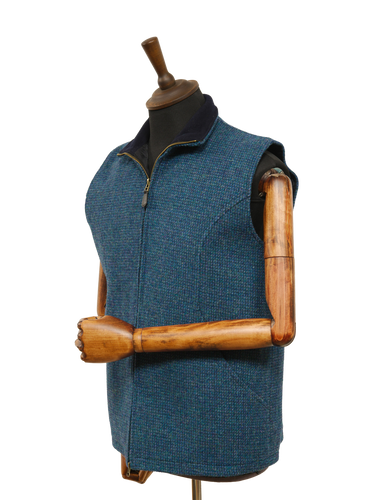 Harris Tweed Gilet - Teal