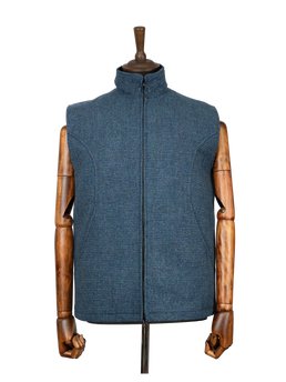 Harris Tweed Gilet - Teal