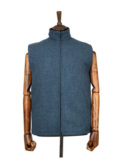 Harris Tweed Gilet - Teal