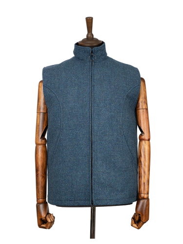 Harris Tweed Gilet - Teal