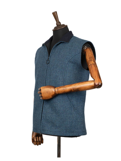 Harris Tweed Gilet - Teal