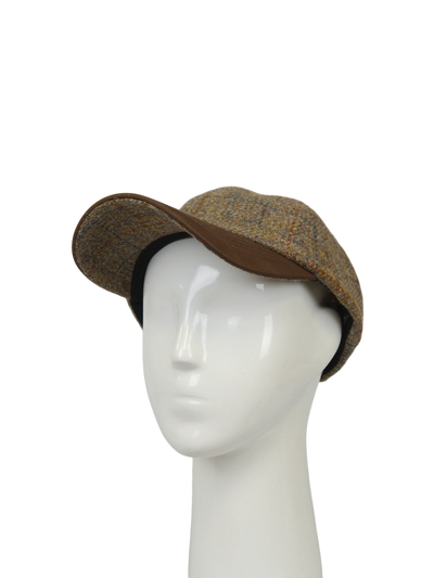 Harris Tweed Glencairn Baseball Cap - Mushroom (HH)