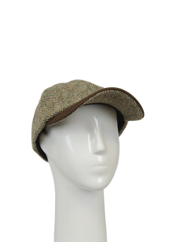 Harris Tweed Glencairn Baseball Cap - Pebble (HH)