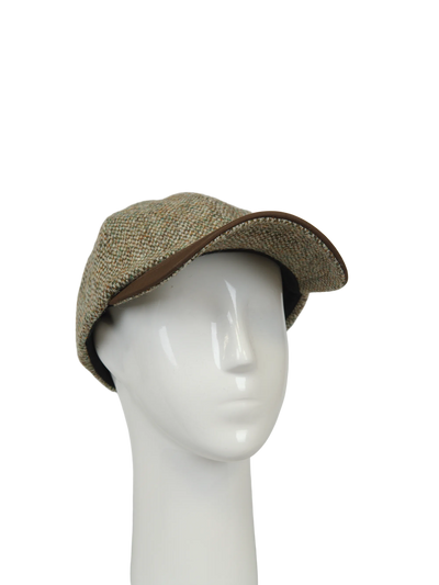 Harris Tweed Glencairn Baseball Cap - Pebble (HH)