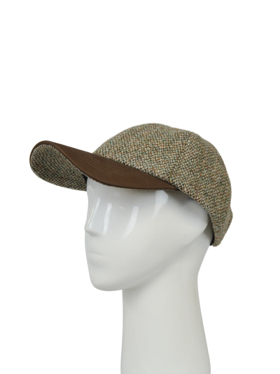 Harris Tweed Glencairn Baseball Cap - Pebble (HH)