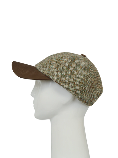 Harris Tweed Glencairn Baseball Cap - Pebble (HH)