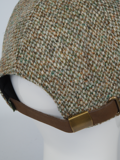 Harris Tweed Glencairn Baseball Cap - Pebble (HH)
