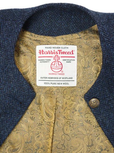 Harris Tweed Grace Jacket Navy Herringbone