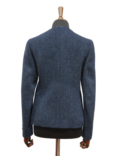 Harris Tweed Grace Jacket Navy Herringbone